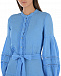 Голубое платье с поясом 120% Lino | Фото 7