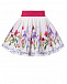 Белая юбка с цветочным принтом Monnalisa | Фото 2