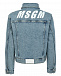 Голубая джинсовая куртка с лого на спине MSGM | Фото 2