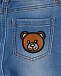 Голубые джинсы с декором на заднем кармане Moschino | Фото 4