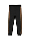 Черные спортивные брюки с лампасами Fendi | Фото 2