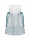 Бело-голубое платье с цветочной аппликацией Amaya | Фото 2