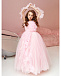 Розовое платье с объемной цветочной аппликацией Sasha Kim | Фото 2