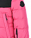 Розовое пуховое пальто с логотипом Moncler | Фото 5