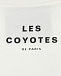 Укороченная белая майка с черным лого Les Coyotes de Paris | Фото 4