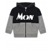 Черно-серая спортивная куртка Moncler | Фото 1