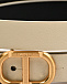 Ремень тонкий с пряжкой - логотипом, бежевый TWINSET | Фото 5