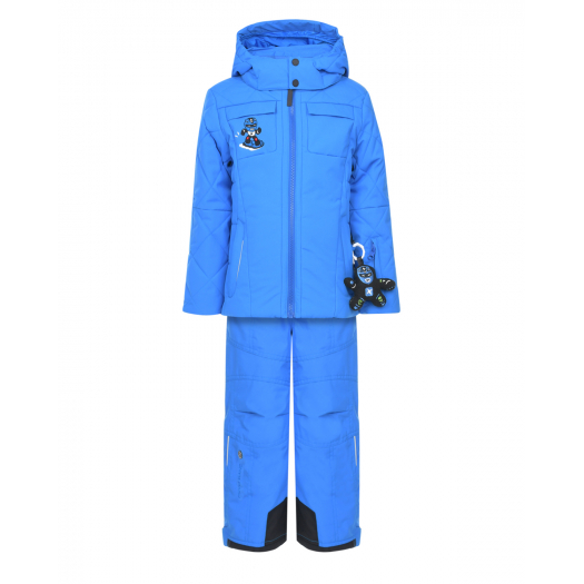 Синий горнолыжный комплект с курткой и полукомбинезоном Poivre Blanc | Фото 1