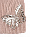 Шапка с меовым помпоном и аппликацией в виде бабочки Regina | Фото 3