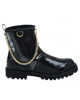 Утепленные черные ботинки Dolce&Gabbana Черный, арт. D11071 AQ673 8B956 | Фото 2