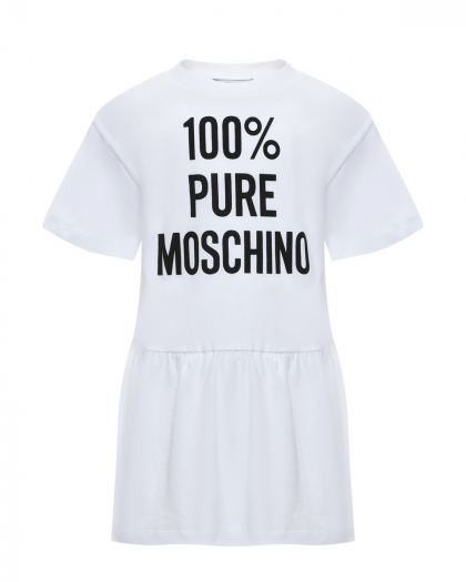Платье с принтом &quot;100% Pure Moschino&quot;  | Фото 1