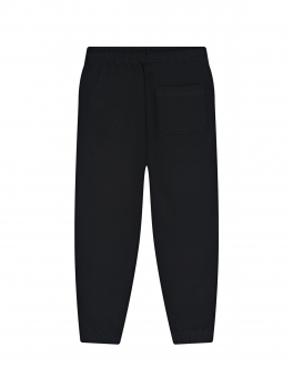 Черные спортивные брюки с вышитым лого Diesel Черный, арт. J00886 0IAJH K900 | Фото 2