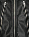 Черная куртка из эко-кожи MM6 Maison Margiela | Фото 5