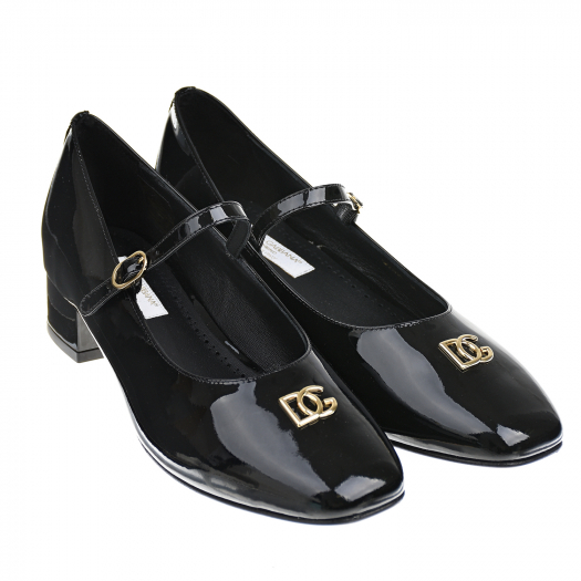 Черные лакировнные туфли Dolce&Gabbana | Фото 1