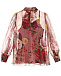 Шелковая блуза с цветочным принтом Dolce&Gabbana | Фото 3