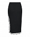Черная юбка с кружевным кантом Mo5ch1no Jeans | Фото 5