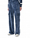 Бархатные спортивные брюки с карманами-карго, синие Hinnominate | Фото 6