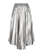 Серебристая плиссированная юбка  | Фото 1