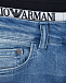 Голубые джинсы slim fit с двойным поясом Emporio Armani | Фото 3