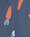 Темно-синие шорты с принтом &quot;морковки&quot; Sanetta Kidswear | Фото 3