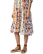Платье льняное миди со сплошным цветочным принтом Positano Couture | Фото 9