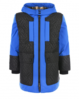 Утепленная стеганая куртка Burberry Мультиколор, арт. 8041165 KB6-COWAN  COBALT BLU A1650 | Фото 1