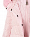 Розовое пальто с оделкой из эко-меха Monnalisa | Фото 6