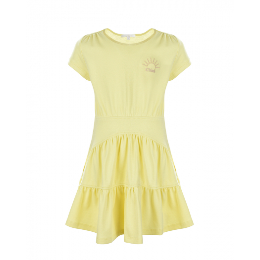 Желтое платье с оборками  | Фото 1