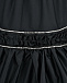 Платье с полосками из стразов, черное Monnalisa | Фото 3
