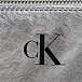 Серебристая сумка с черным логотипом, 24x13x5 см Calvin Klein | Фото 6
