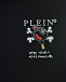 Черная толстовка-худи с принтом Philipp Plein | Фото 3