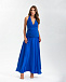 Платье с драпированным верхом, синее Pietro Brunelli | Фото 2