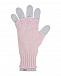 Серо-розовые перчатки из шерсти Il Trenino | Фото 3