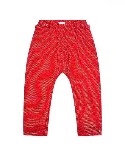 Красные брюки в белый горошек Sanetta fiftyseven | Фото 1
