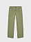 Льняные брюки цвета хаки