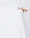 Белая футболка с вышитым лого MSGM | Фото 6
