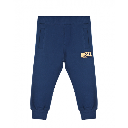 Синие спортивные брюки с логотипом Diesel | Фото 1