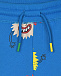 Синие спортивные брюки с принтом &quot;смайлы&quot; Stella McCartney | Фото 3