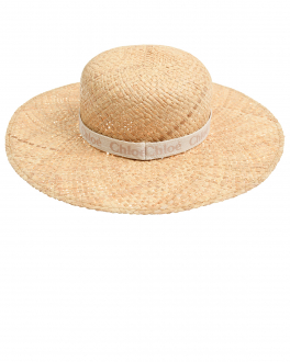 Соломенная шляпа с широкими полями Chloe Бежевый, арт. C11202 45F | Фото 2