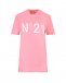 Розовая футболка с логотипом No. 21 | Фото 1