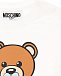 Белая футболка с принтом &quot;медвежонок с соской&quot; Moschino | Фото 3