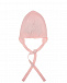 Розовая шапка из шерсти на завязках Moncler | Фото 2