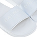 Белые шлепки с логотипом Balmain | Фото 6