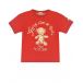 Красная футболка с принтом &quot;медвежонок&quot; GUCCI | Фото 1