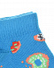 Голубые спортивные носки Happy Socks | Фото 2