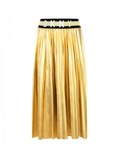 Плиссированная юбка золотого цвета  | Фото 1
