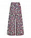 Широкие брюки с цветочным принтом Parosh | Фото 4