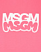 Футболка цвета фуксии с лого MSGM | Фото 8