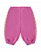 Розовые спортивные брюки с лампасами GUCCI | Фото 2