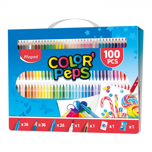 Набор для цветоного рисования COLORPEPS KIT, 100 предметов Maped | Фото 1